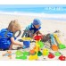 Click N Play 18 Piece Beach sand Toy Set, Bucket, Shovels, Rakes, Sand Wheel, Watering Can, Molds,   566093437